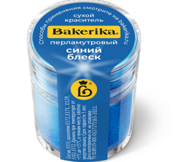 Изображение Краситель сухой перламутровый Bakerika «Синий блеск» 4 гр